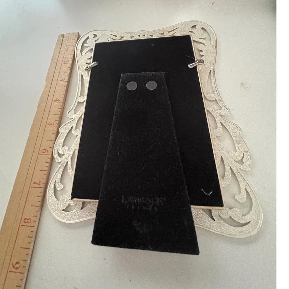 Lawrence Frames Silver Ornate Openwork Scroll 4x6 Picture Frame Vintage Style